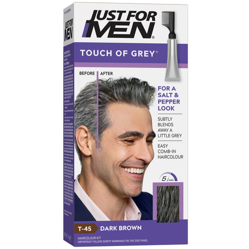 Just For Men - Coloration Cheveux Homme - Gris Châtain Foncé - Coloration homme just for men gris