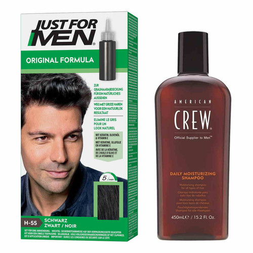 Just For Men - Coloration Cheveux & Shampoing Noir Naturel - Pack - Coloration homme just for men noir