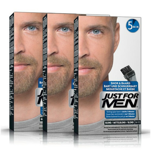 Just For Men - Pack 3 Colorations Barbe - Blond - Promotions Rasage HOMME
